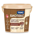 Защитный состав Bioteks Эко-сауна, полуматовый, бесцветный, 0,9 л